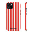 Red Striped Phone Case - Tough Cases for Stylish Protection