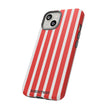 Red Striped Phone Case - Tough Cases for Stylish Protection