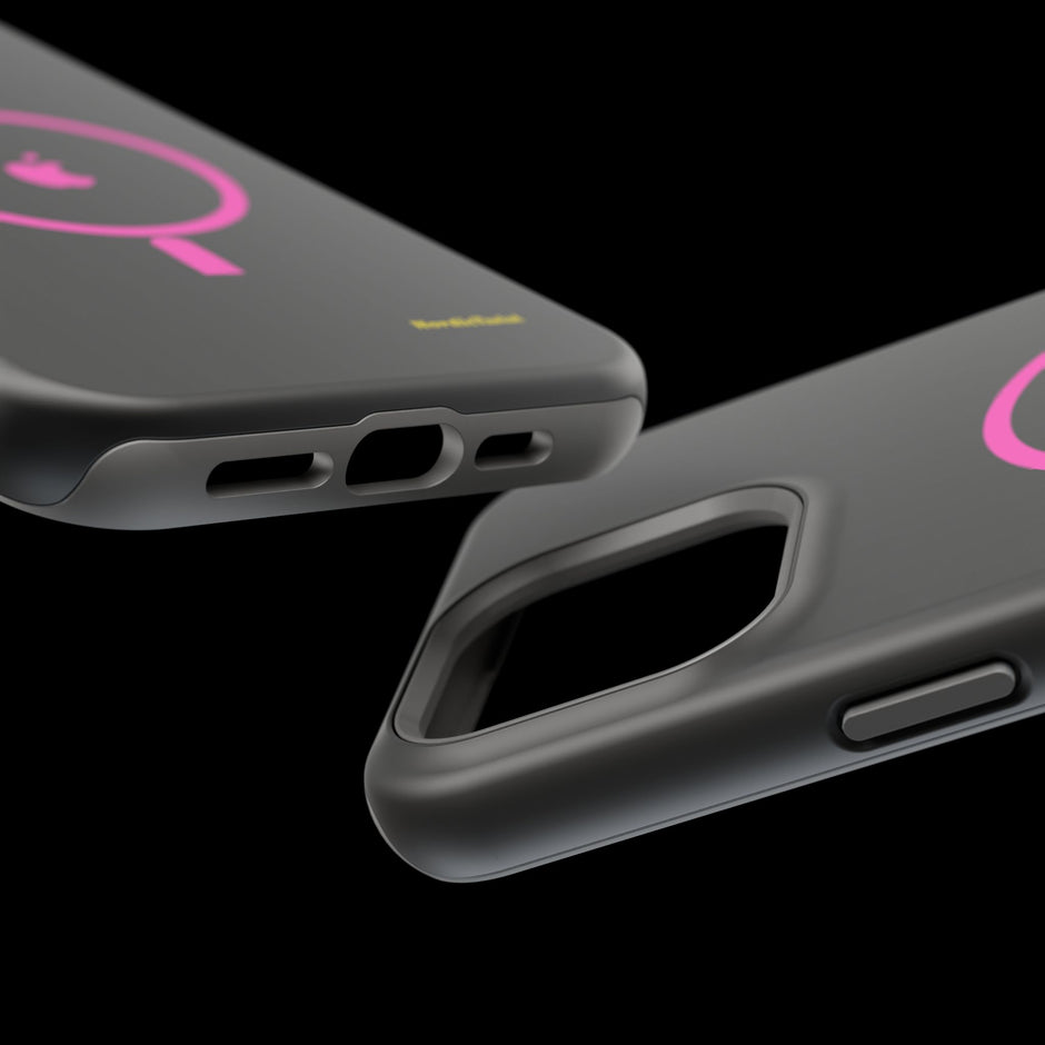 MagSafe Magnetic Impact-Resistant Phone Case — Pink Ring Design