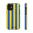 Blue and Yellow Striped Phone Case - Tough Cases