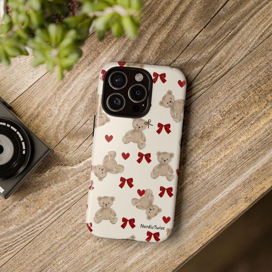 Teddy Bear Hearts Phone Case