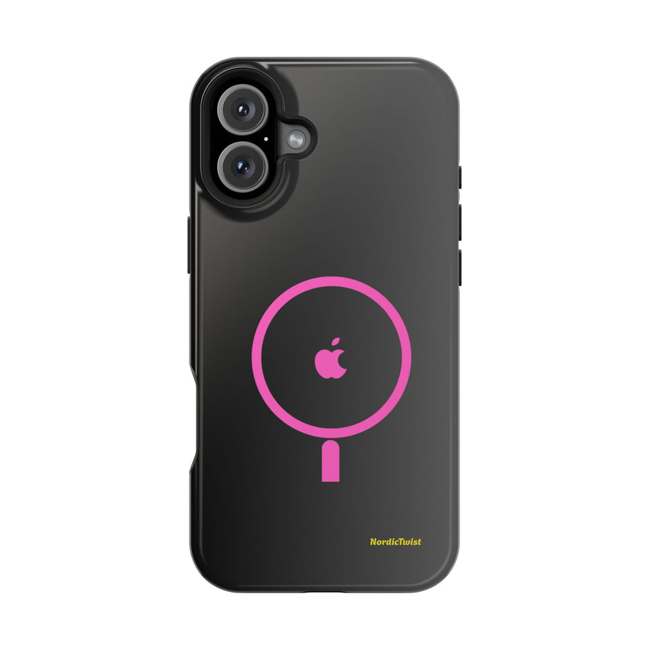 MagSafe Magnetic Impact-Resistant Phone Case — Pink Ring Design