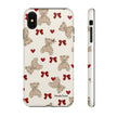 Teddy Bear Hearts Phone Case