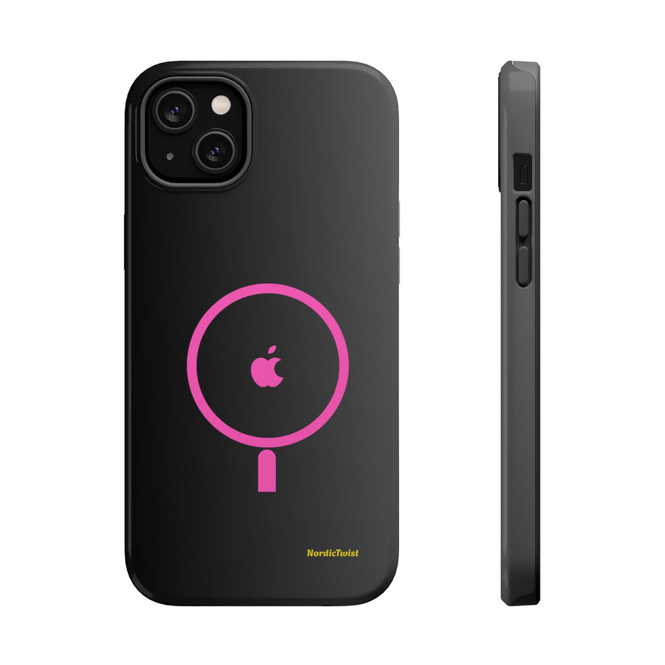 MagSafe Magnetic Impact-Resistant Phone Case — Pink Ring Design