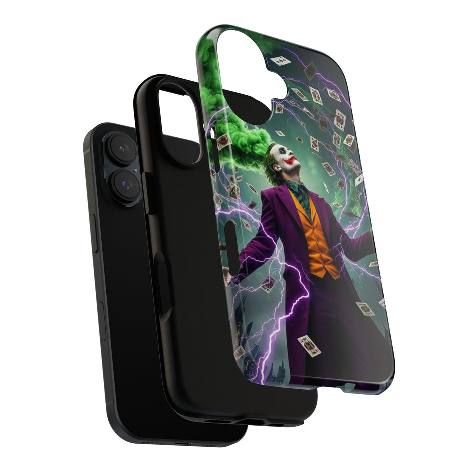 Joker Chaos Tough Phone Case — Electric Cards Graphic iPhone Case