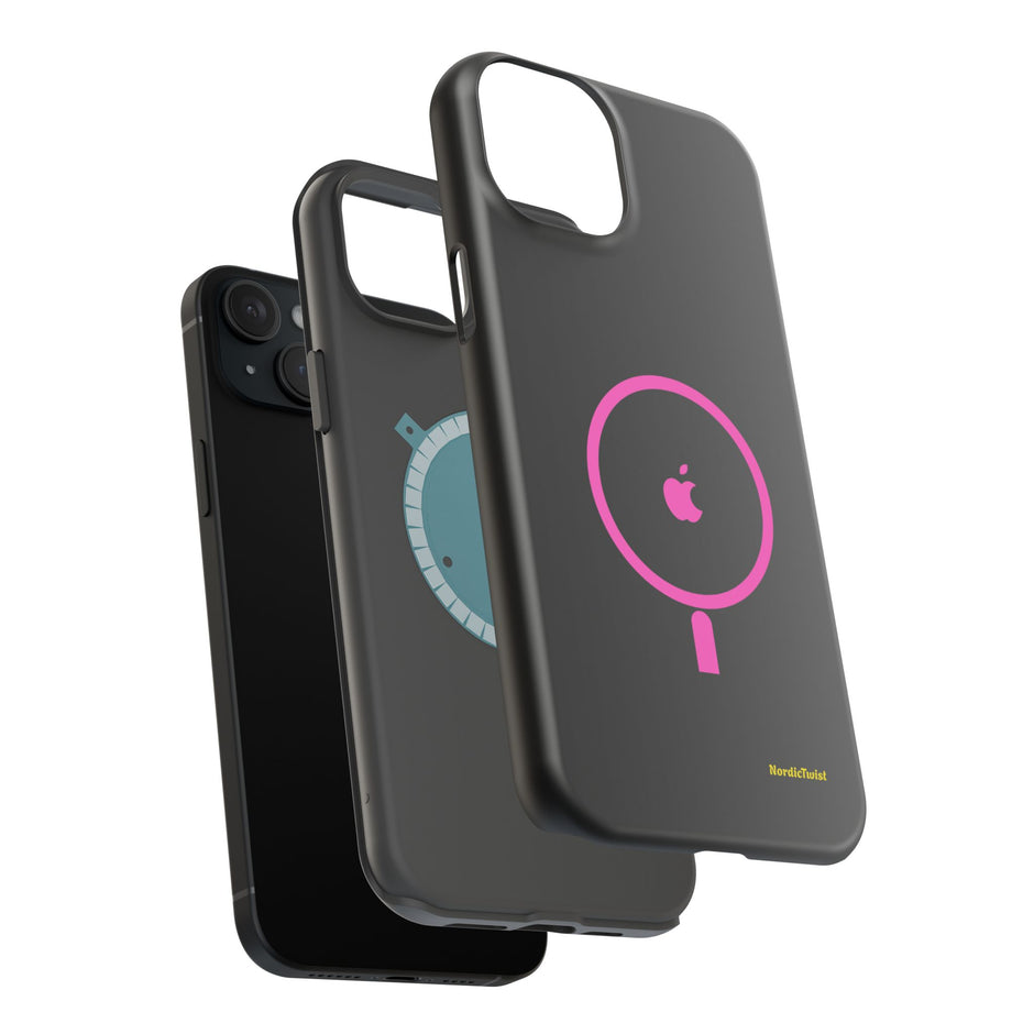 MagSafe Magnetic Impact-Resistant Phone Case — Pink Ring Design