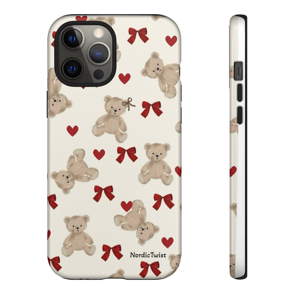 Teddy Bear Hearts Phone Case