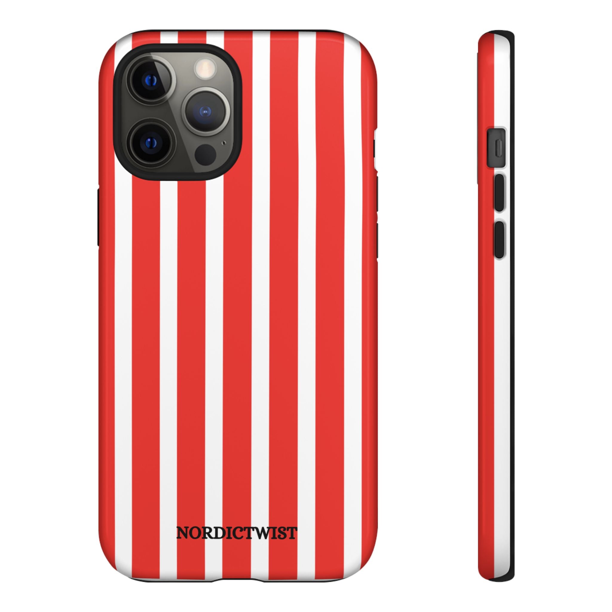 Red Striped Phone Case - Tough Cases for Stylish Protection