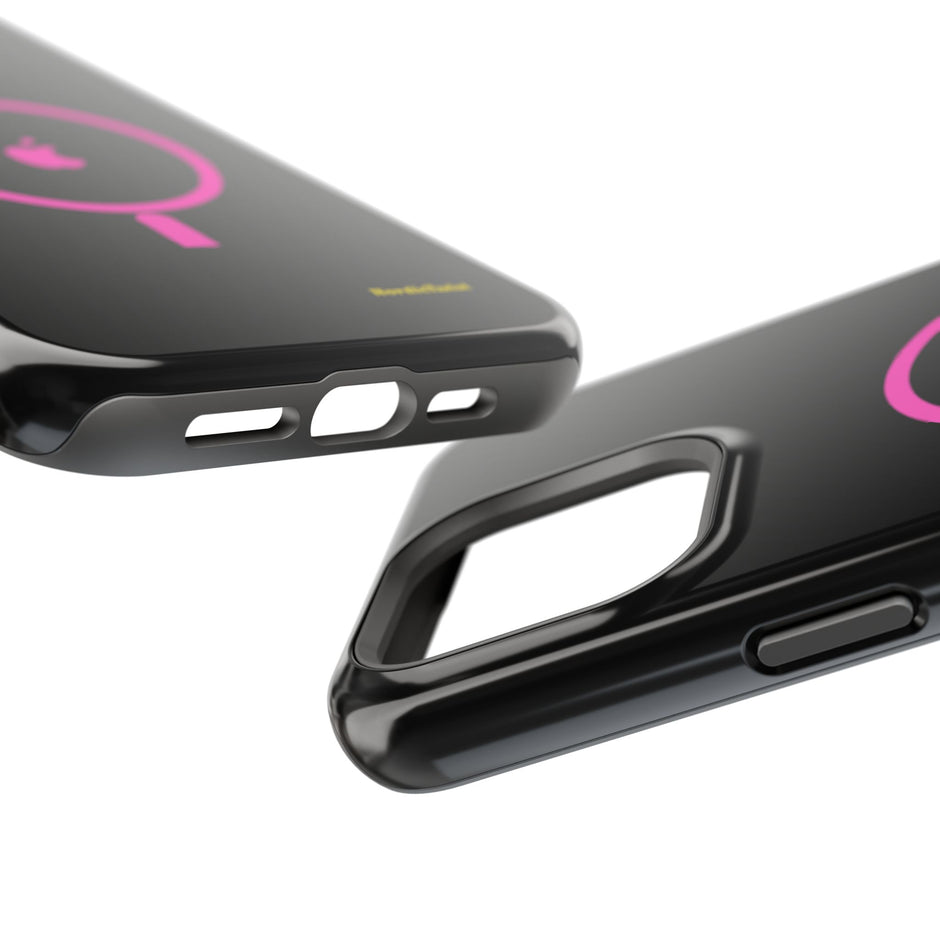 MagSafe Magnetic Impact-Resistant Phone Case — Pink Ring Design