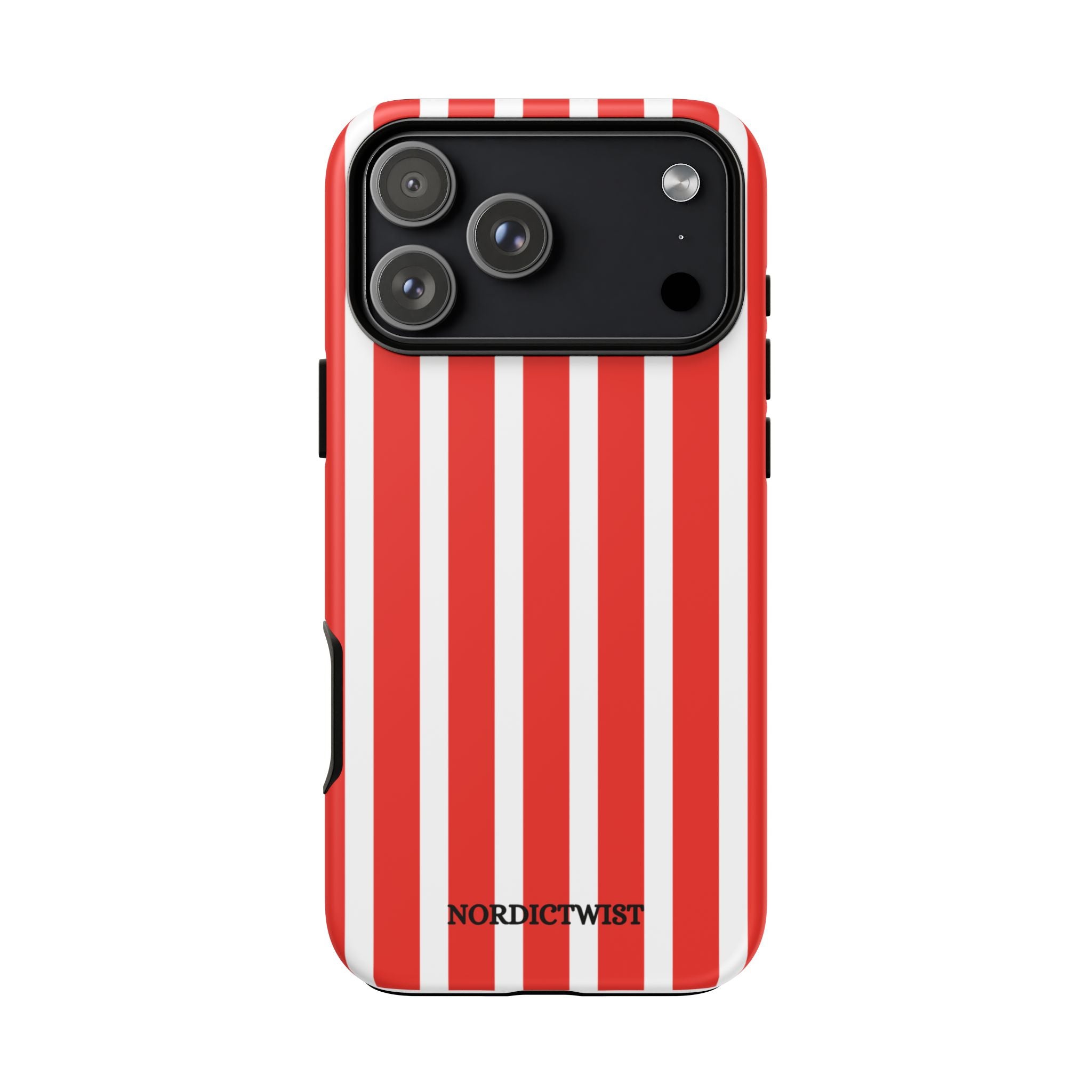 Red Striped Phone Case - Tough Cases for Stylish Protection