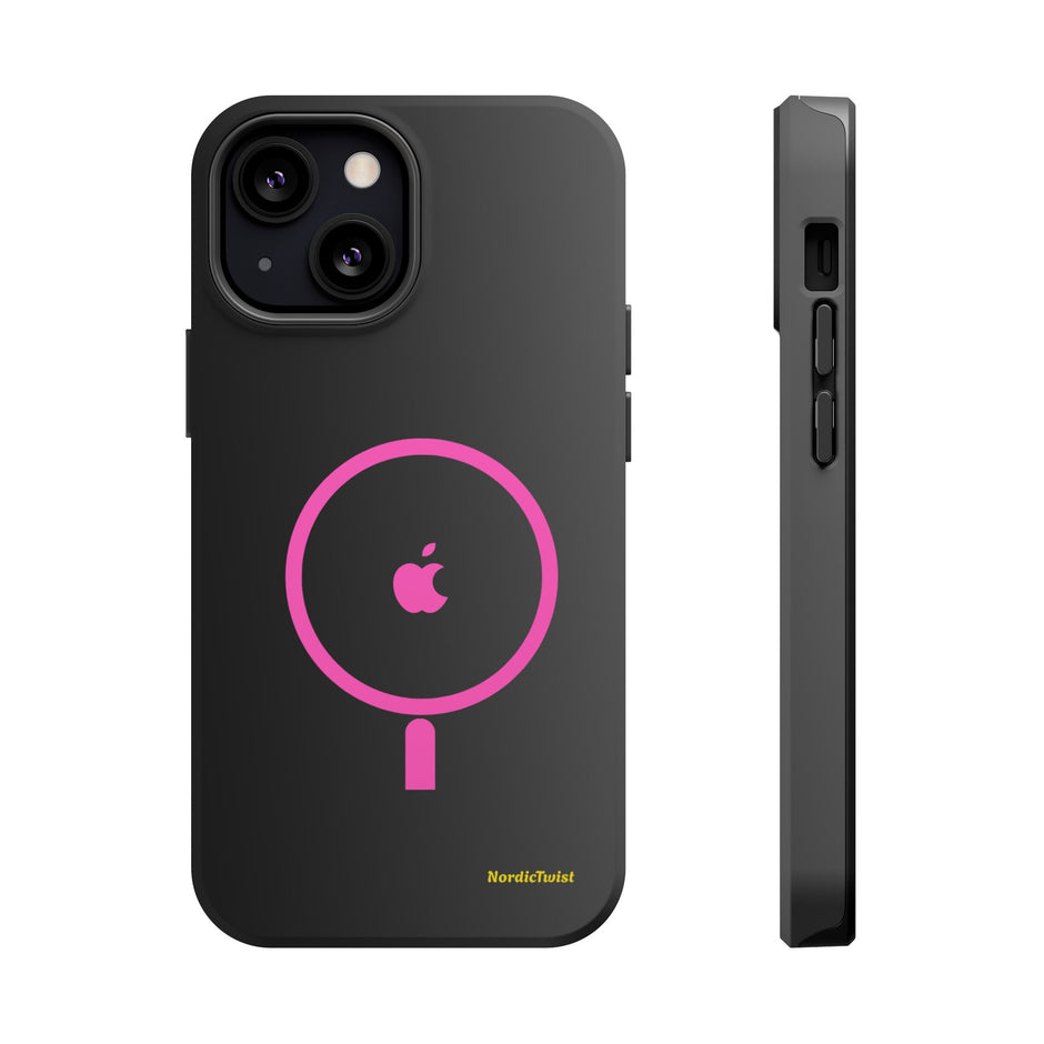 MagSafe Magnetic Impact-Resistant Phone Case — Pink Ring Design