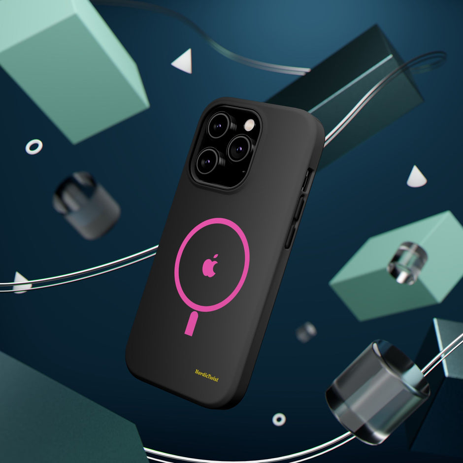 MagSafe Magnetic Impact-Resistant Phone Case — Pink Ring Design