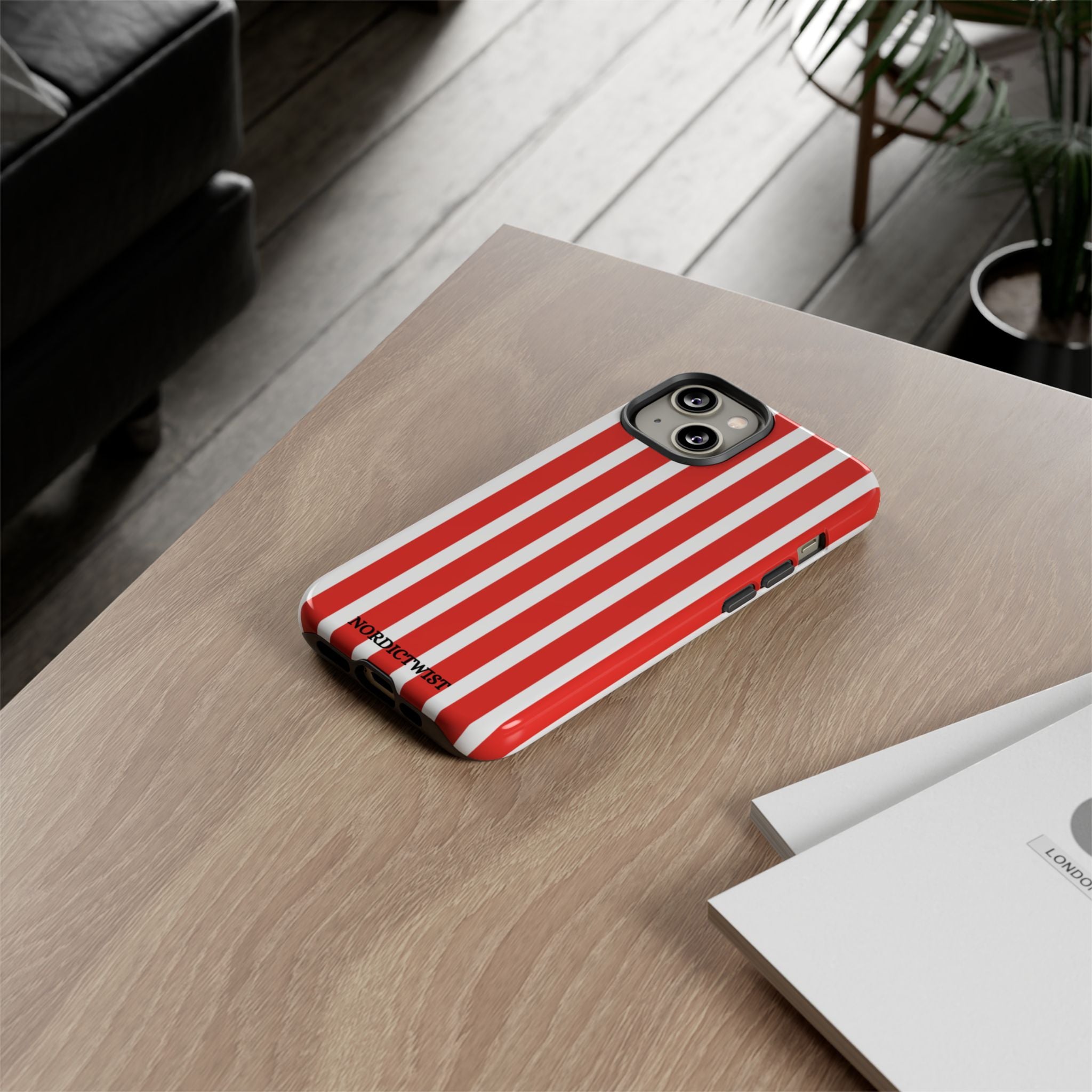 Red Striped Phone Case - Tough Cases for Stylish Protection