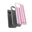 Pink Striped Phone Case - Stylish & Durable Cover