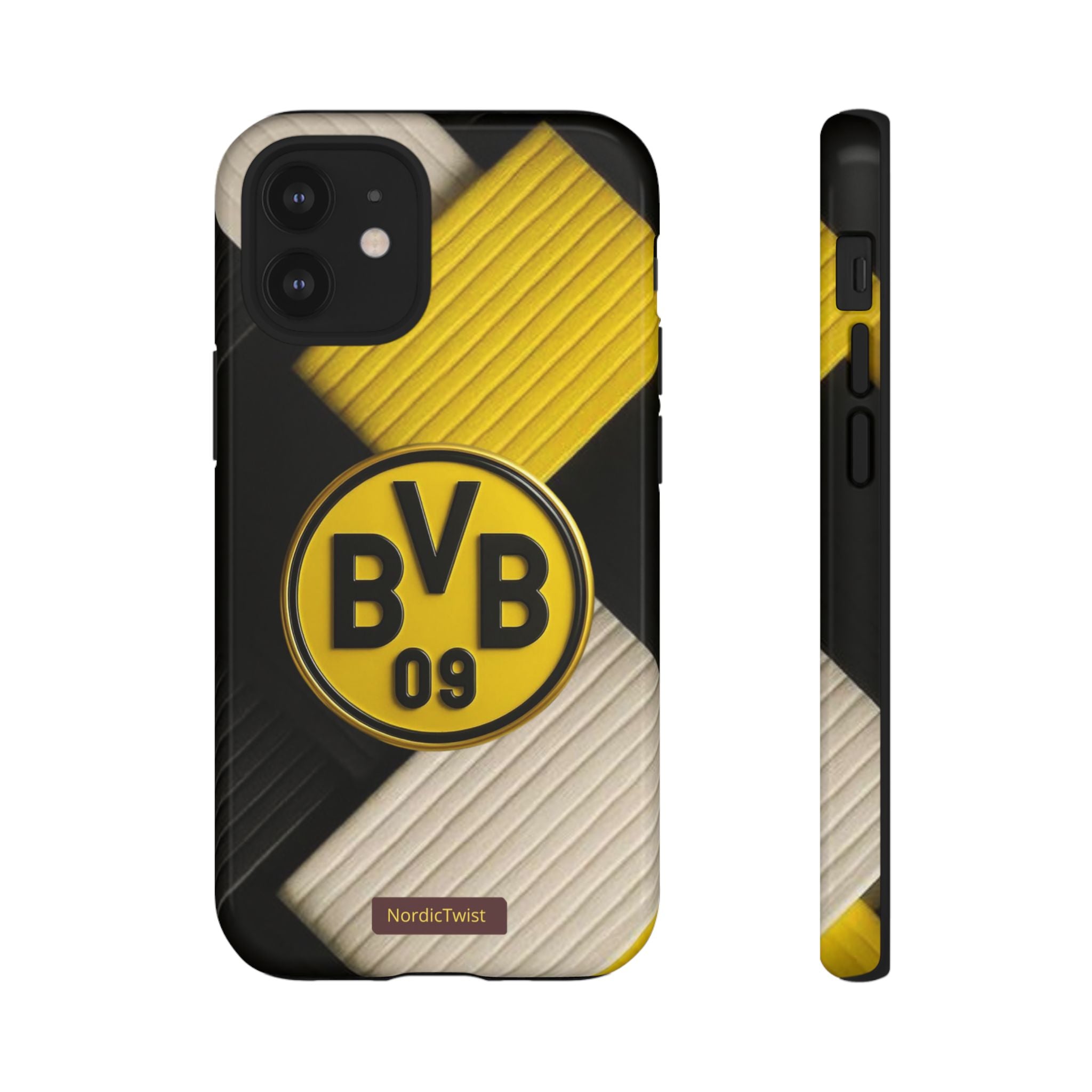 BVB 09 Tough Phone Case - Durable Protection with Bold Black and Yellow Design