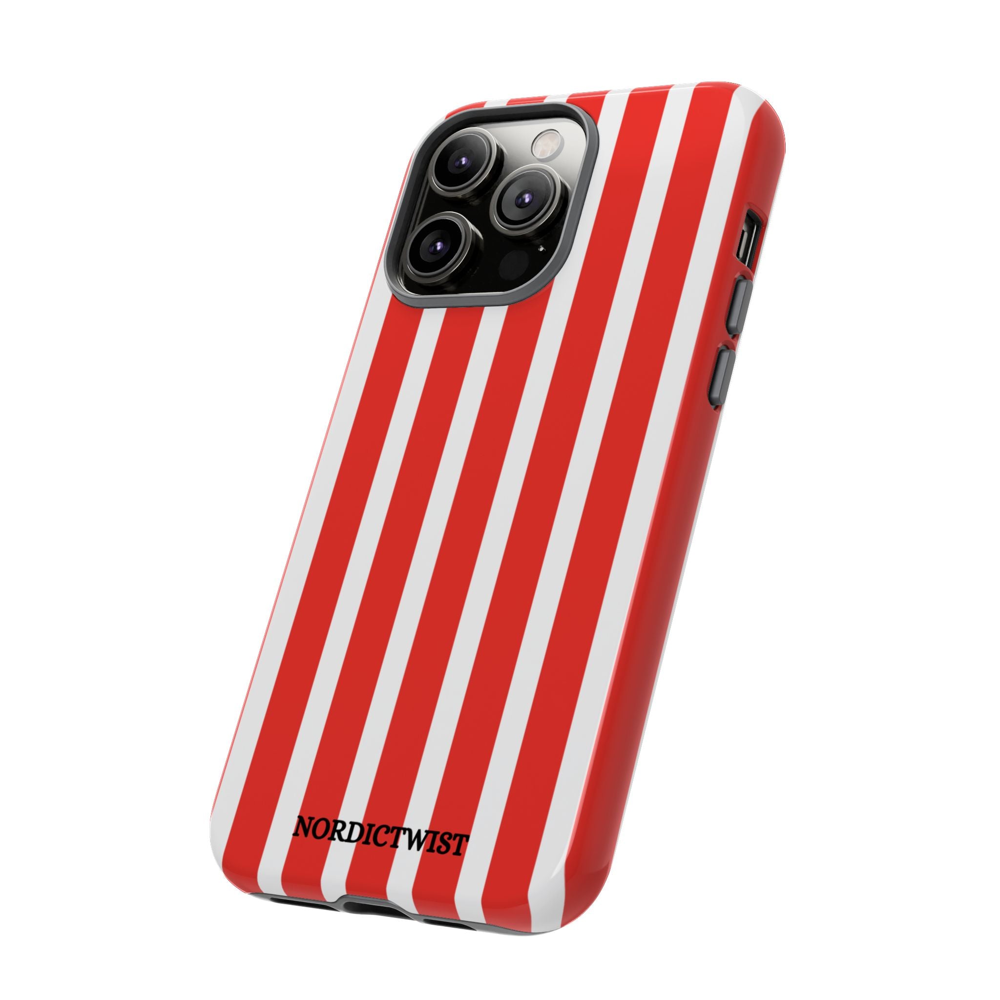 Red Striped Phone Case - Tough Cases for Stylish Protection