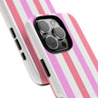 Pink Striped Phone Case - Stylish & Durable Cover