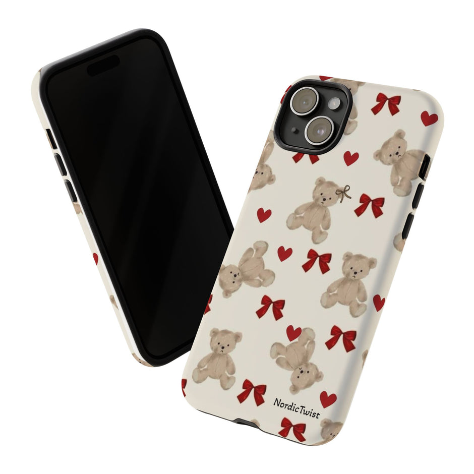 Teddy Bear Hearts Phone Case