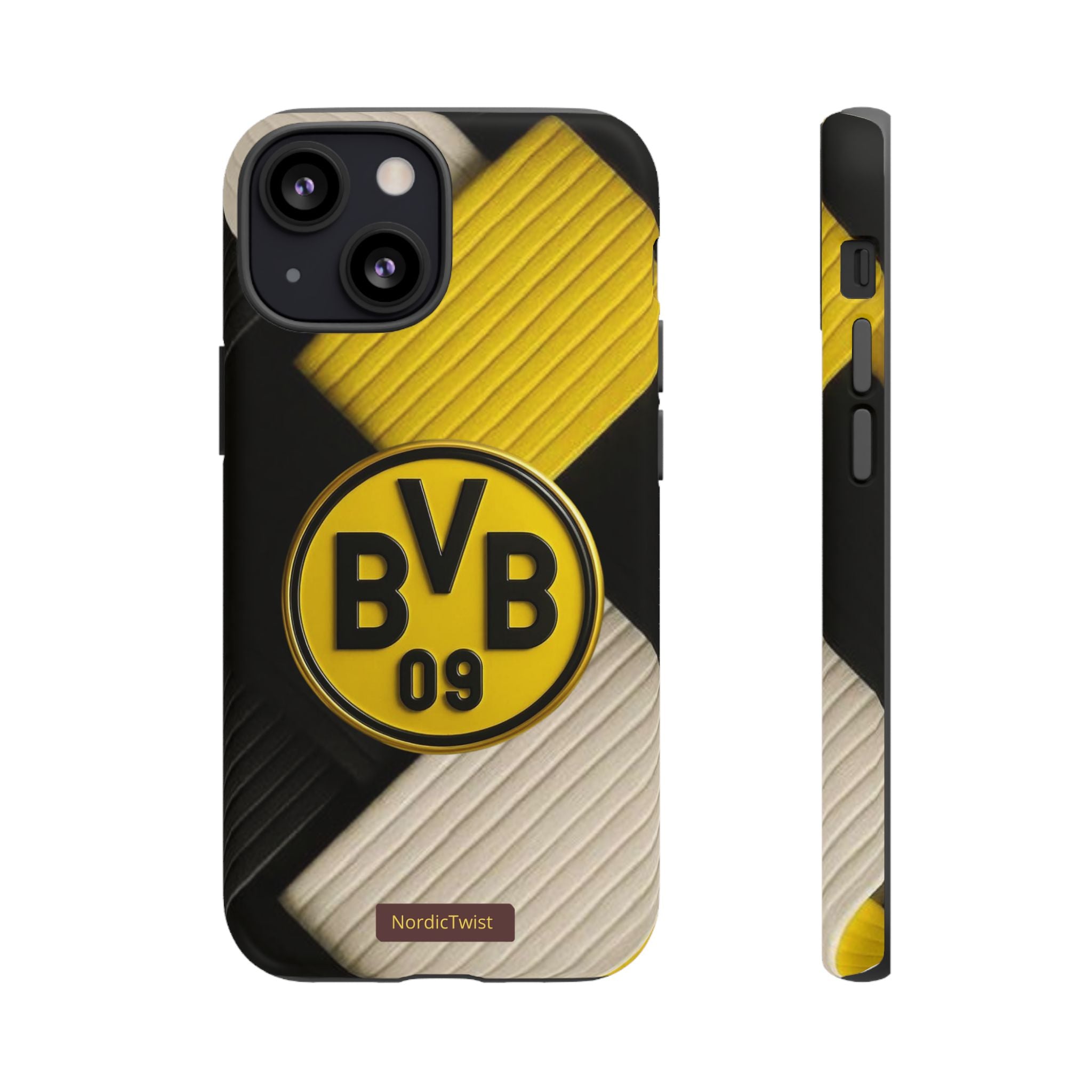 BVB 09 Tough Phone Case - Durable Protection with Bold Black and Yellow Design