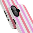Pink Striped Phone Case - Stylish & Durable Cover