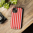 Red Striped Phone Case - Tough Cases for Stylish Protection