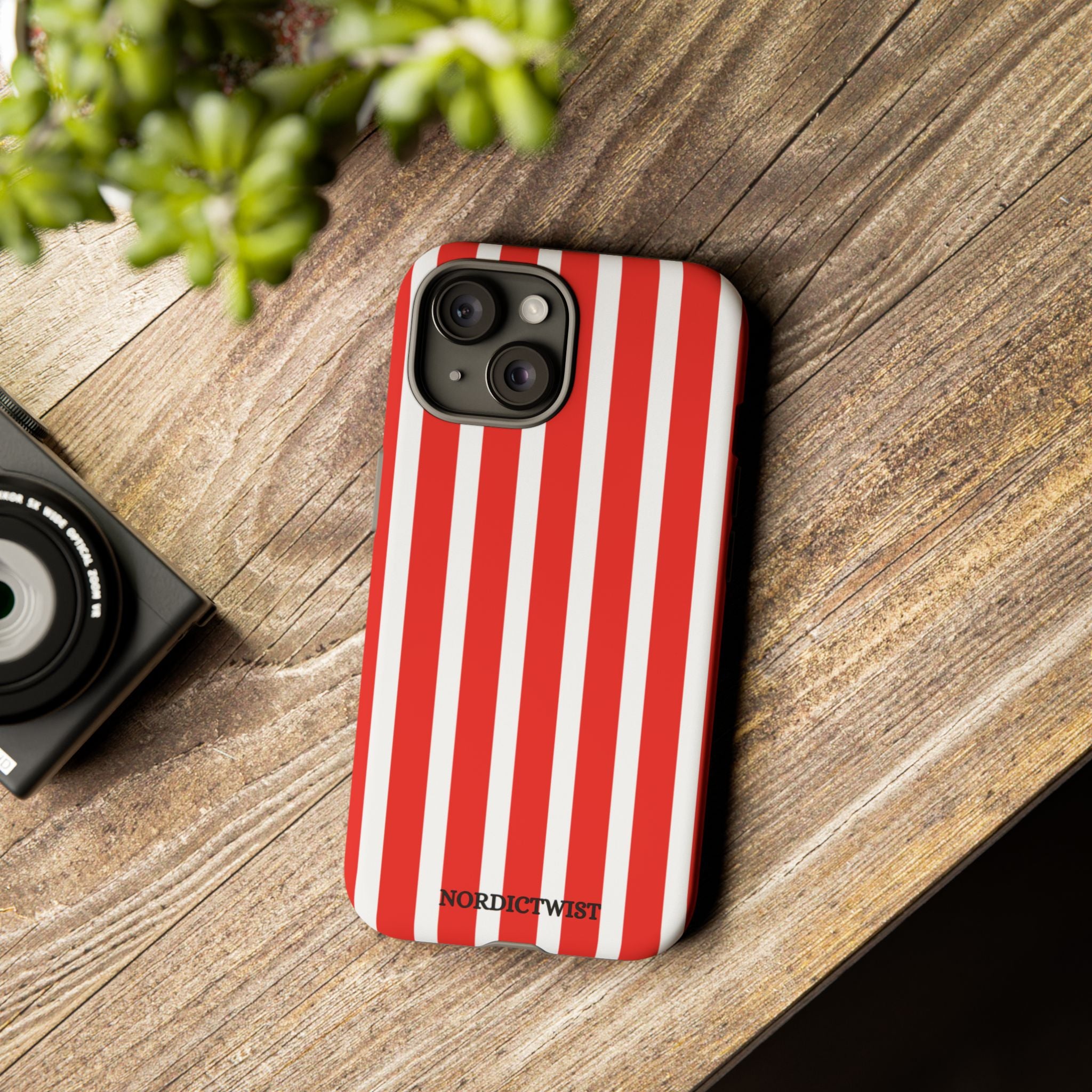 Red Striped Phone Case - Tough Cases for Stylish Protection