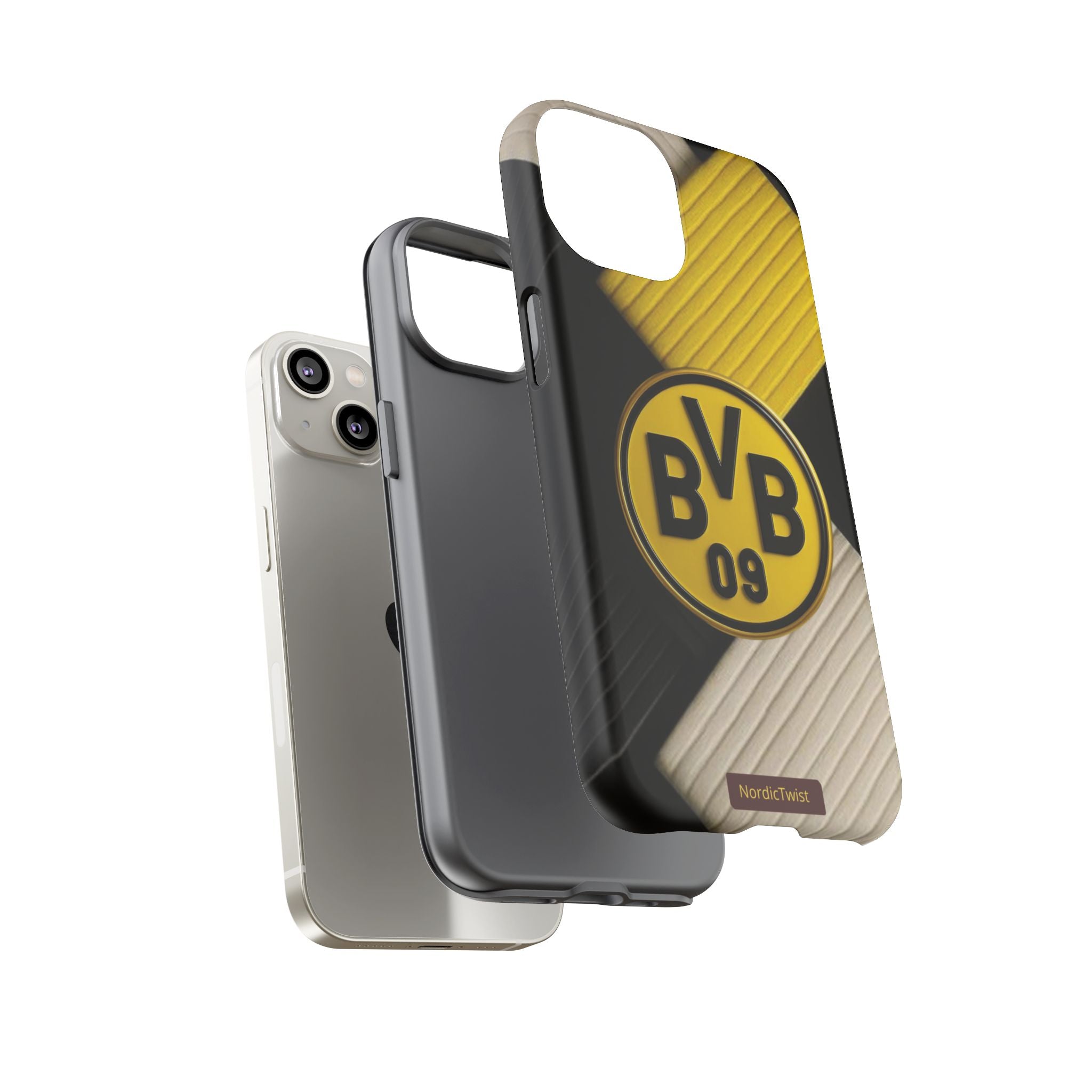 BVB 09 Tough Phone Case - Durable Protection with Bold Black and Yellow Design