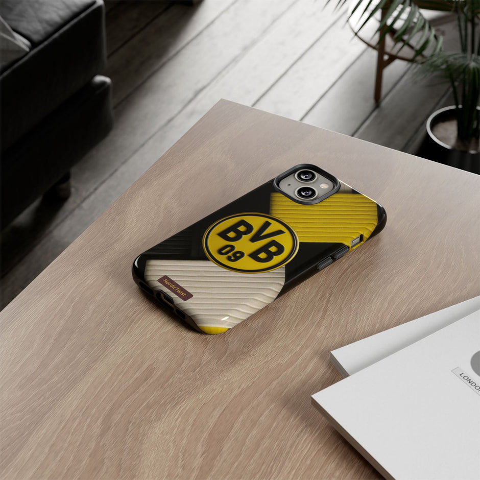 BVB 09 Tough Phone Case - Durable Protection with Bold Black and Yellow Design