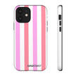 Pink Striped Phone Case - Stylish & Durable Cover