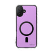 Clear Magnetic Phone Case — Minimal Purple Design