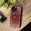 Cherry Bow Phone Case — Cute Red Gradient Protective Cover