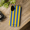 Blue and Yellow Striped Phone Case - Tough Cases