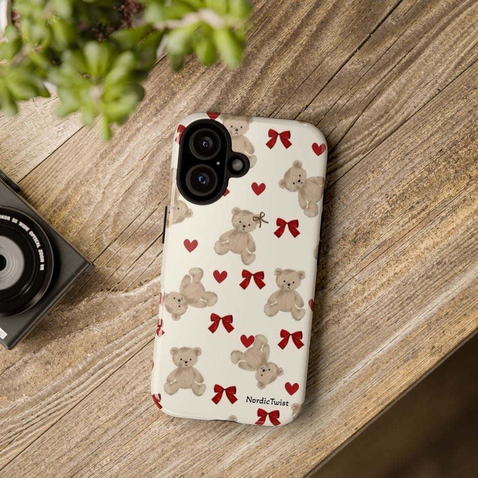 Teddy Bear Hearts Phone Case