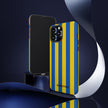 Blue and Yellow Striped Phone Case - Tough Cases