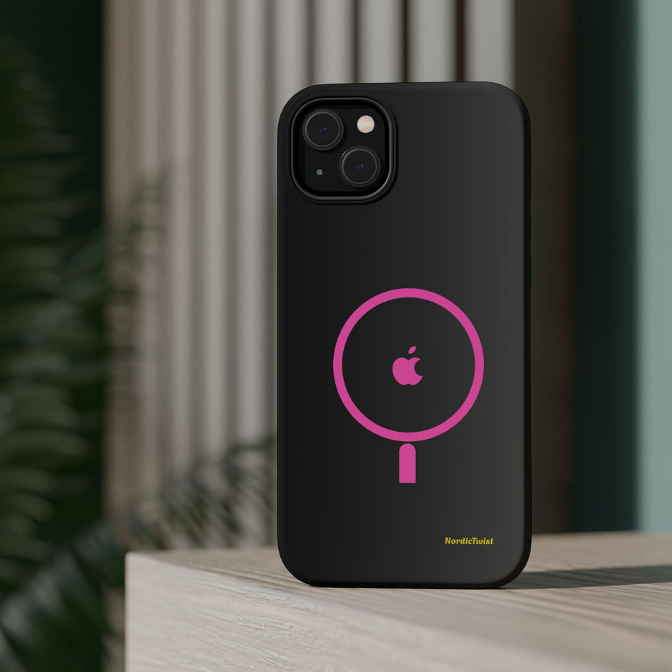 MagSafe Magnetic Impact-Resistant Phone Case — Pink Ring Design