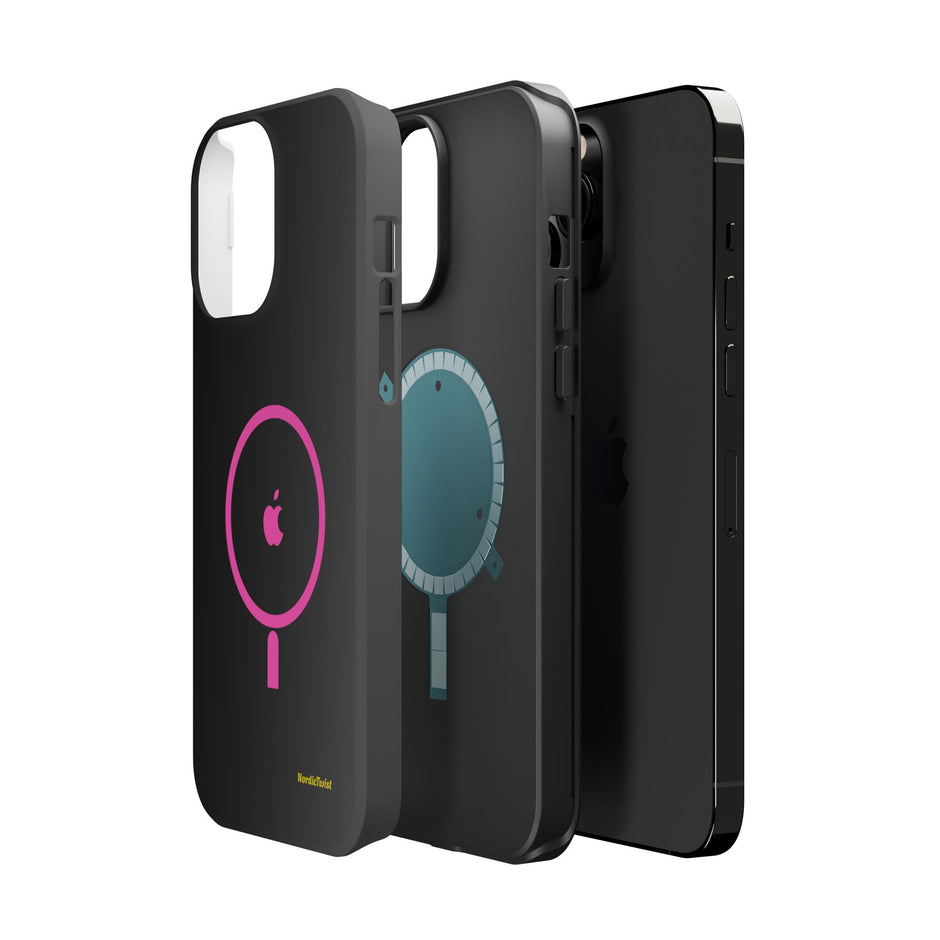 MagSafe Magnetic Impact-Resistant Phone Case — Pink Ring Design