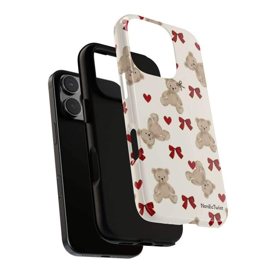 Teddy Bear Hearts Phone Case