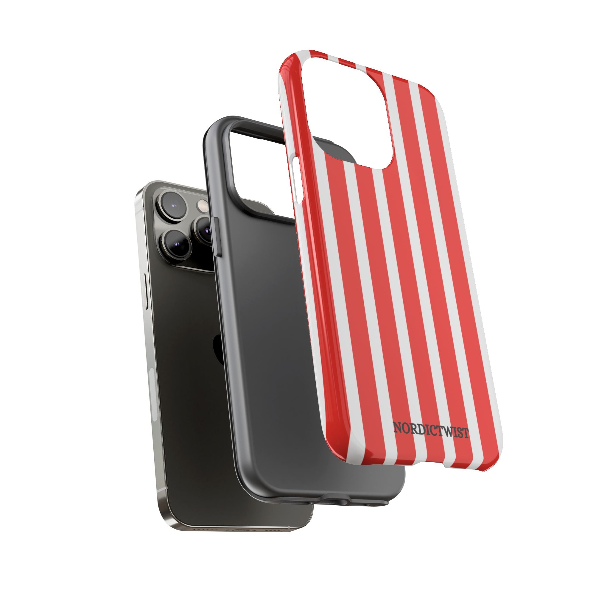 Red Striped Phone Case - Tough Cases for Stylish Protection