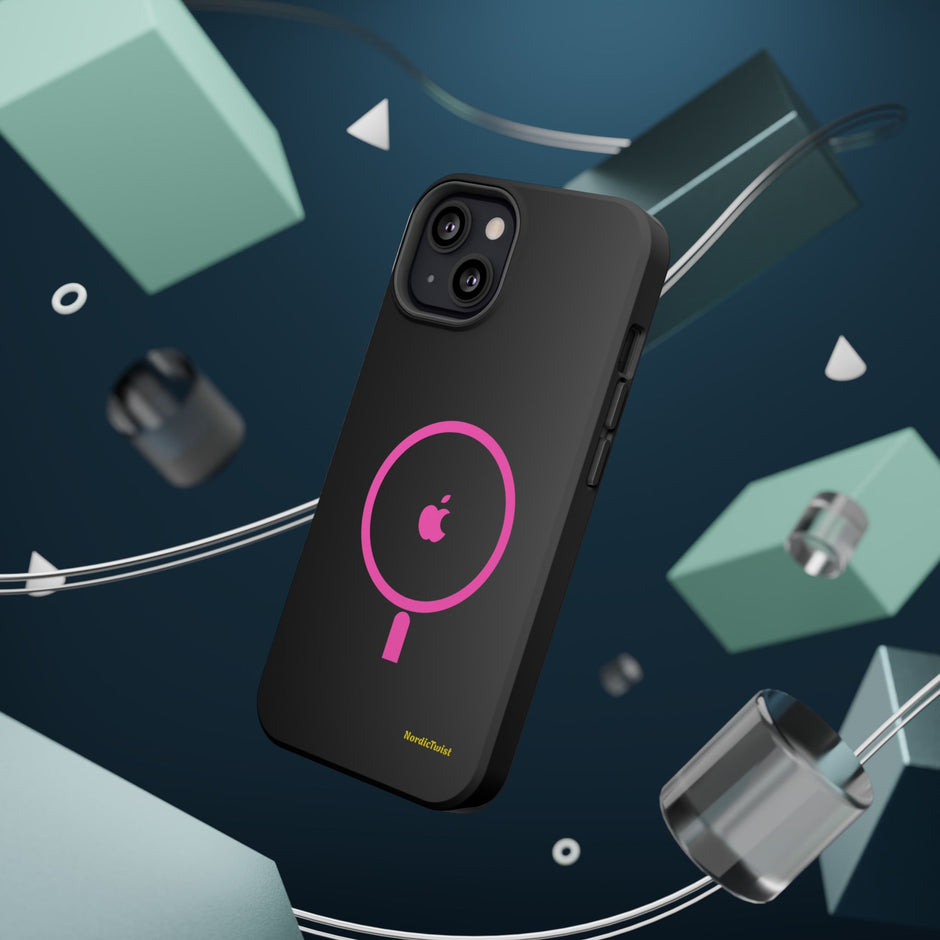 MagSafe Magnetic Impact-Resistant Phone Case — Pink Ring Design