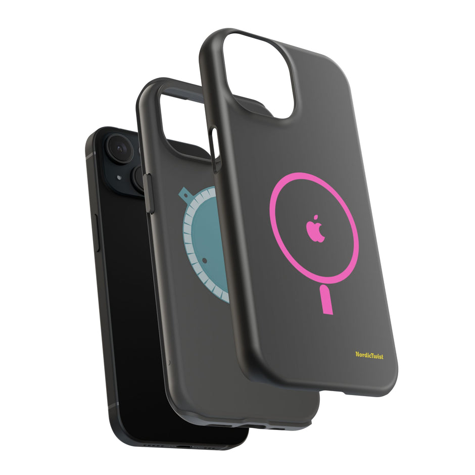 MagSafe Magnetic Impact-Resistant Phone Case — Pink Ring Design