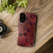 Cherry Pattern Tough Phone Case — Retro Dark Red Cherry iPhone Cover