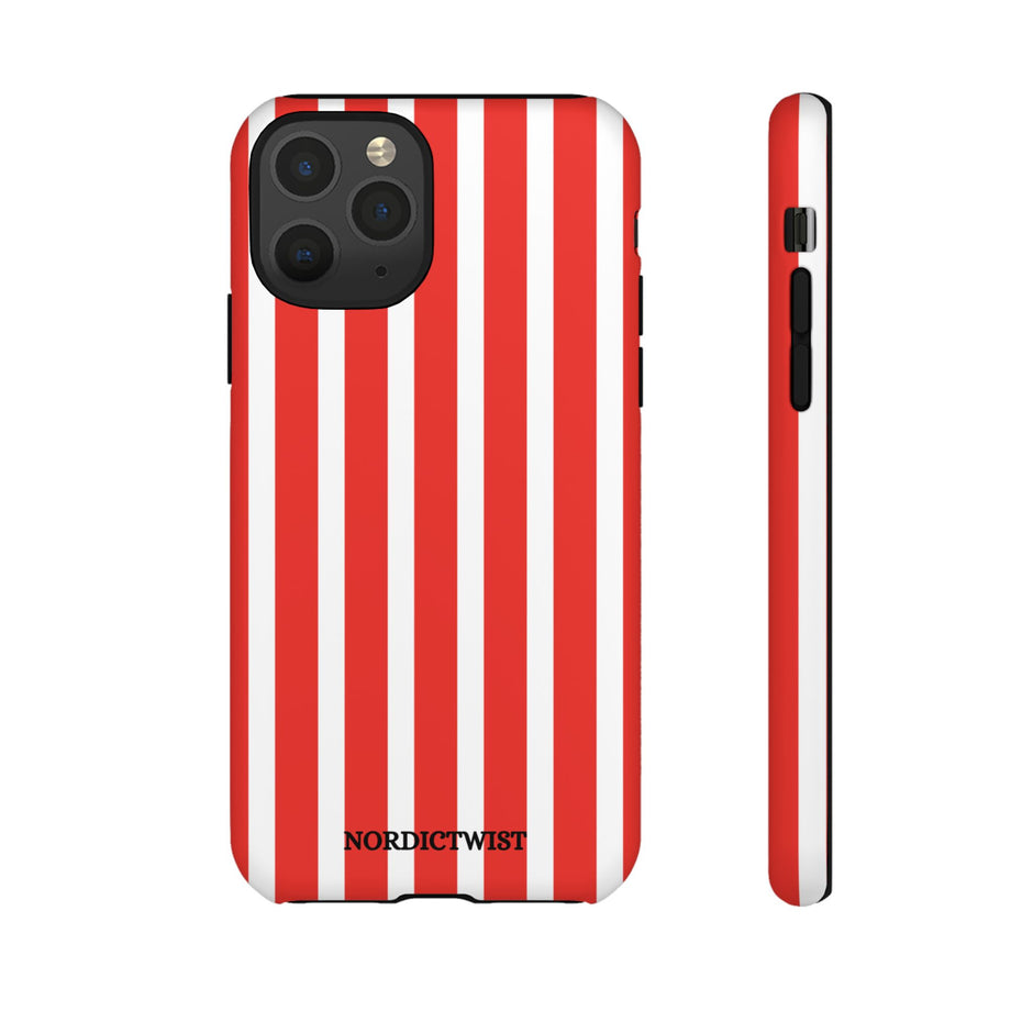Red Striped Phone Case - Tough Cases for Stylish Protection