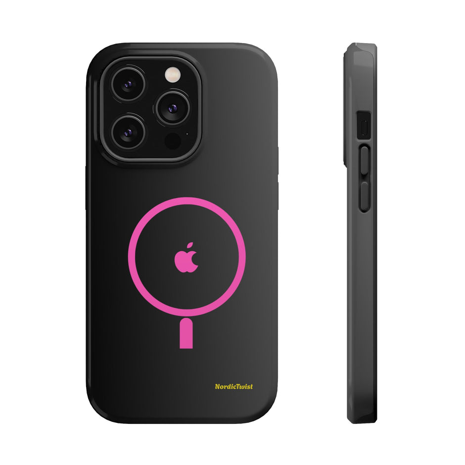 MagSafe Magnetic Impact-Resistant Phone Case — Pink Ring Design