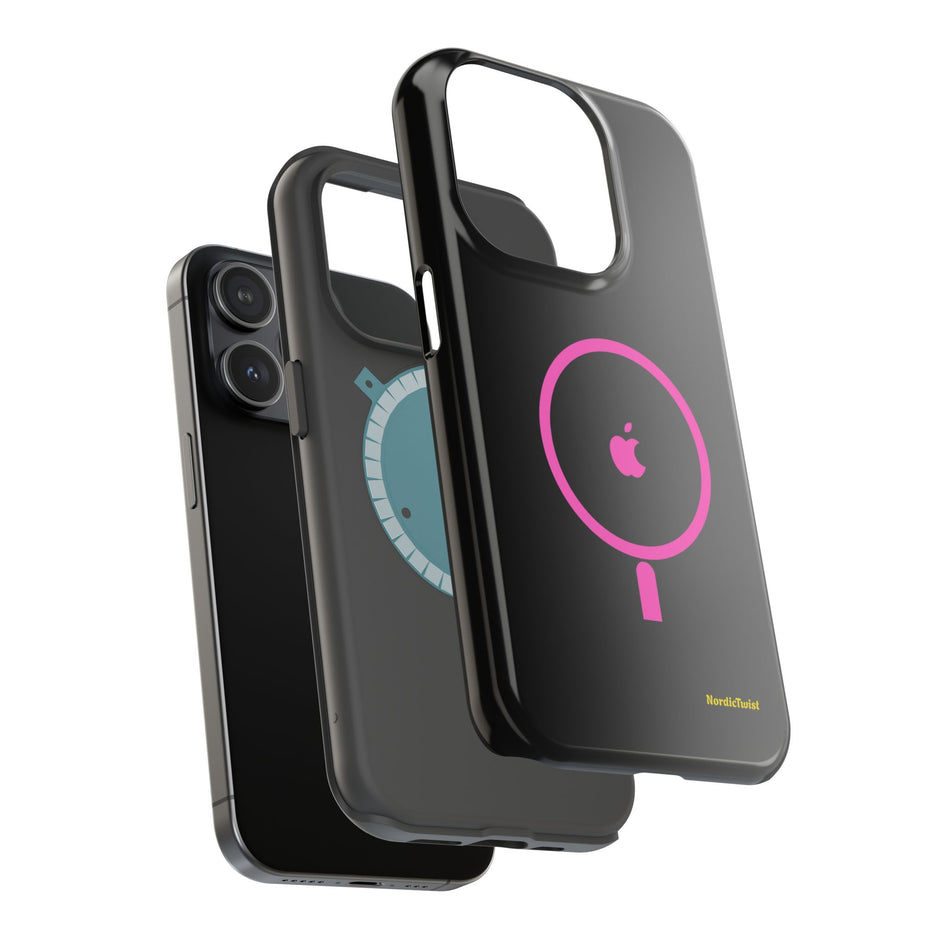 MagSafe Magnetic Impact-Resistant Phone Case — Pink Ring Design