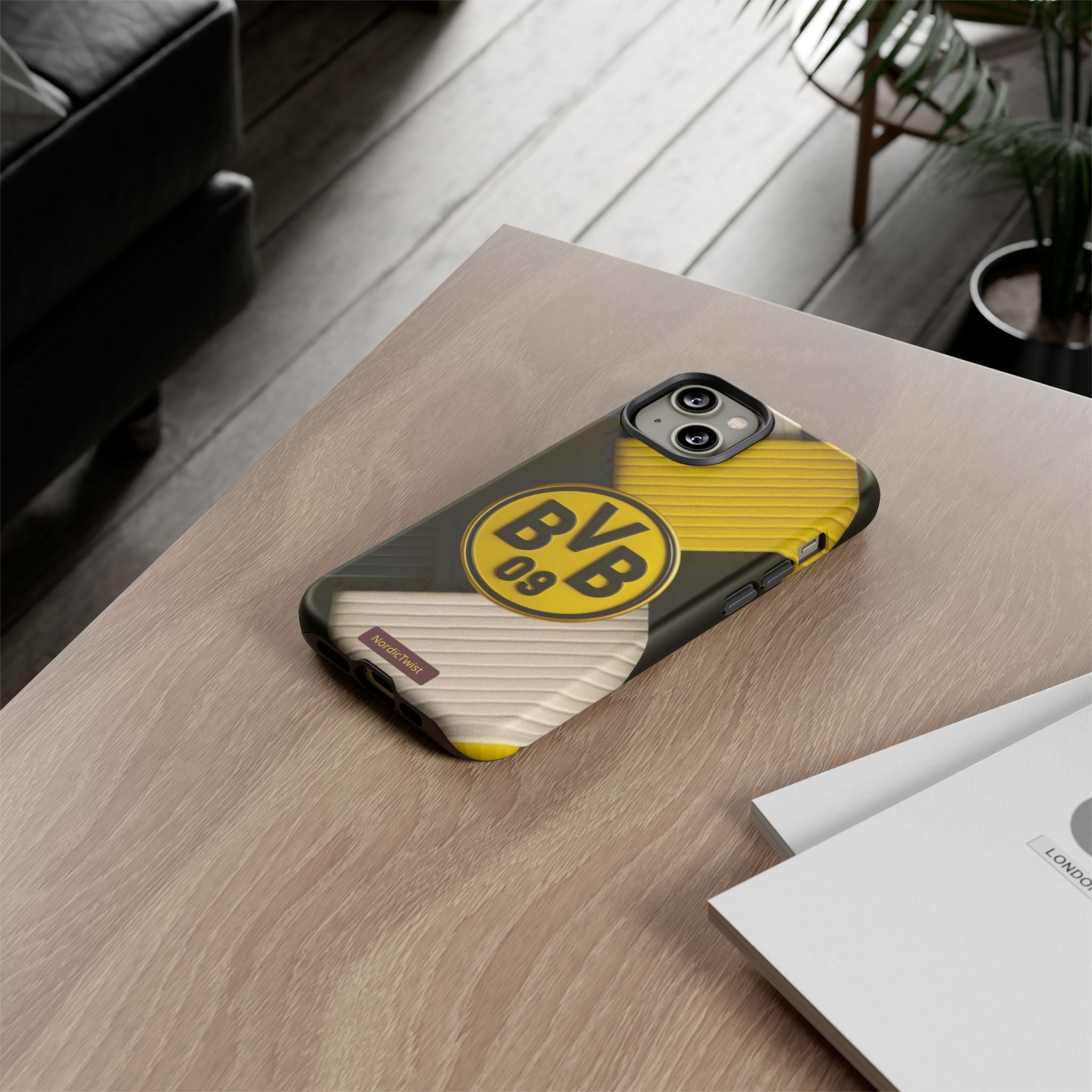 BVB 09 Tough Phone Case - Durable Protection with Bold Black and Yellow Design
