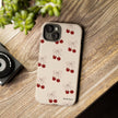 Cherry Pattern Phone Case — Cute Retro Red Cherries on Cream
