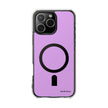 Clear Magnetic Phone Case — Minimal Purple Design