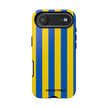Blue and Yellow Striped Phone Case - Tough Cases