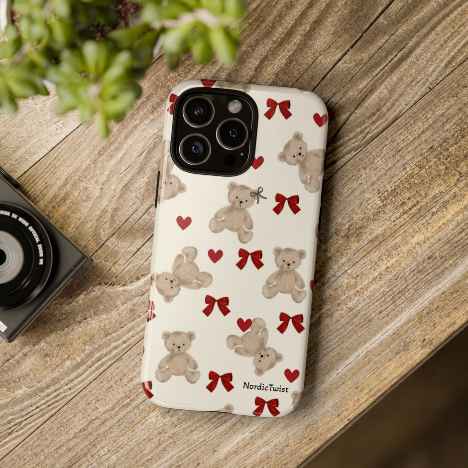 Teddy Bear Hearts Phone Case