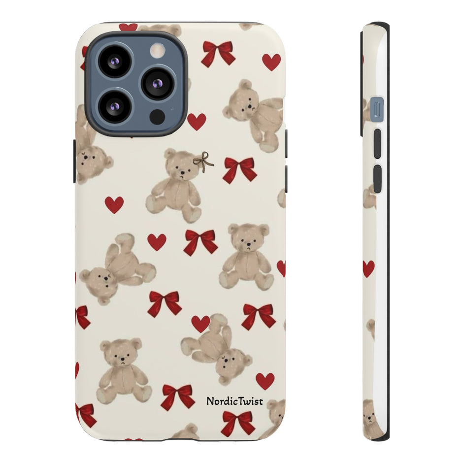 Teddy Bear Hearts Phone Case